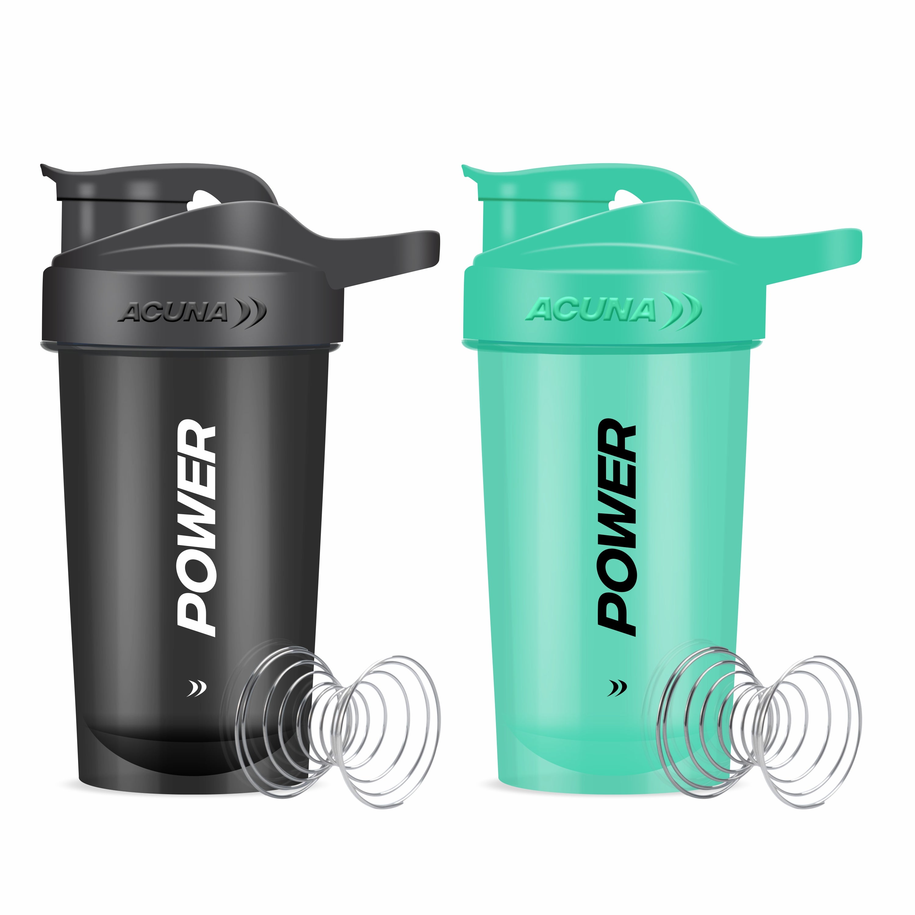 BPA-free Power Series Shaker Bottle with "Power" design, leak-proof lid, and portable for gym or travel use.