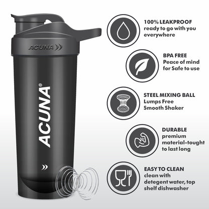 Classic Acuna Protein Shaker Bottle (Pack of 2)