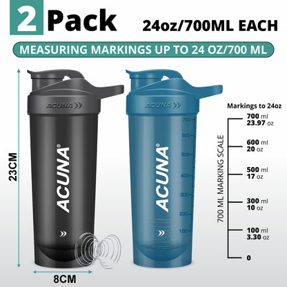 Classic Acuna Protein Shaker Bottle (Pack of 2)