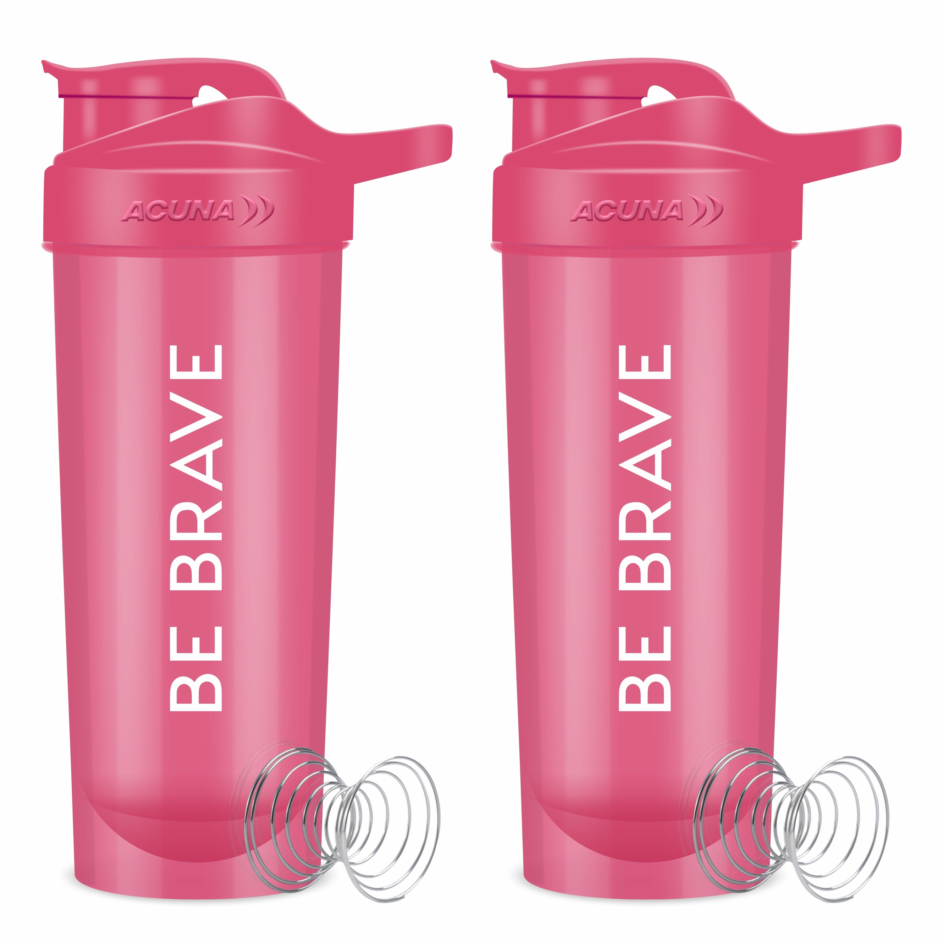 Classic Be Brave Protein Shaker Bottle (Pack of 2) - Him & Her