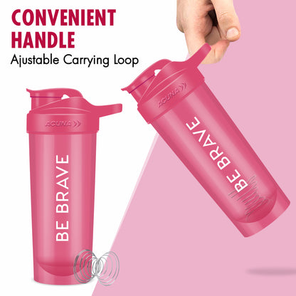 Classic Be Brave Protein Shaker Bottle (Pack of 2) - Him & Her