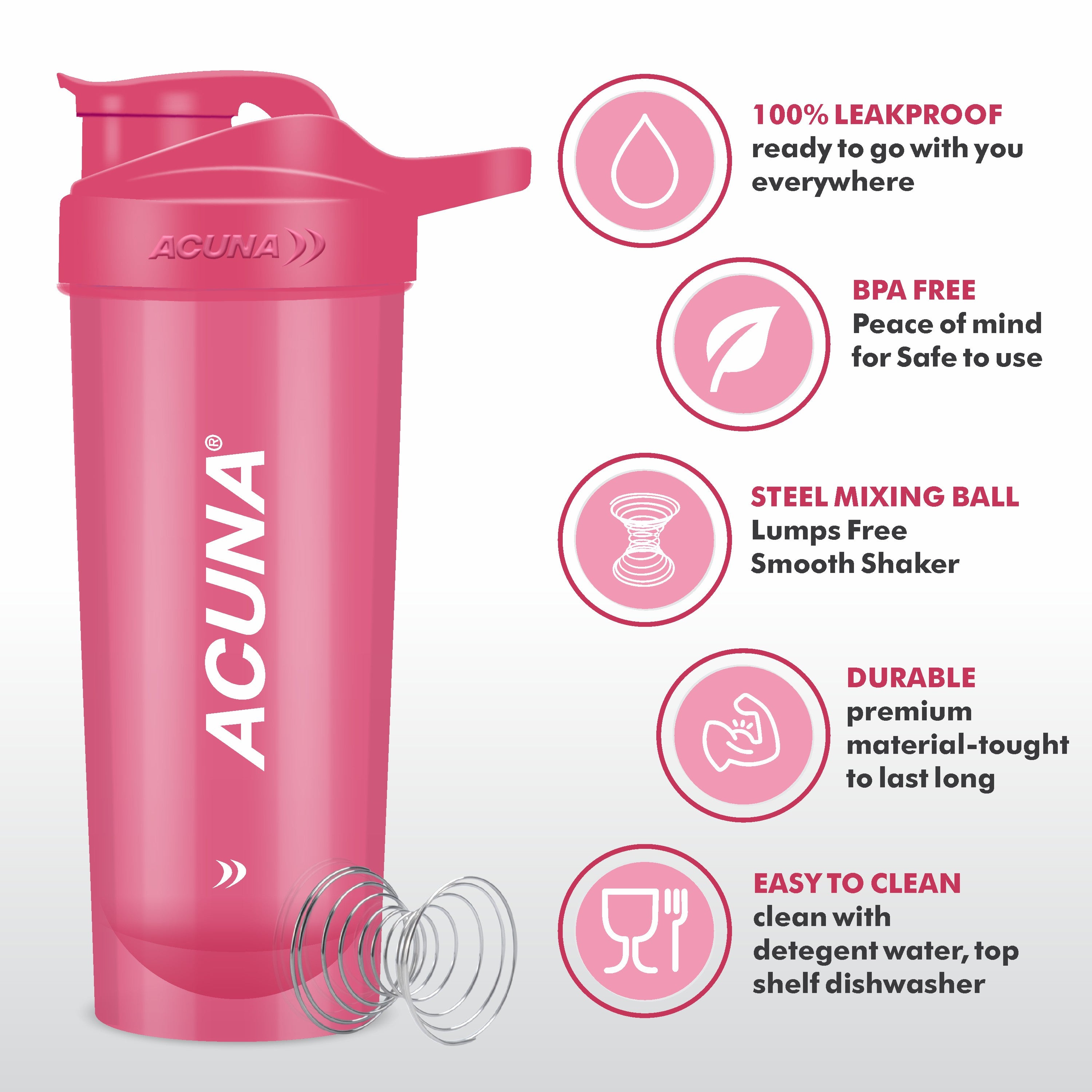 Classic Acuna Protein Shaker Bottle (Pack of 2) - Him & Her