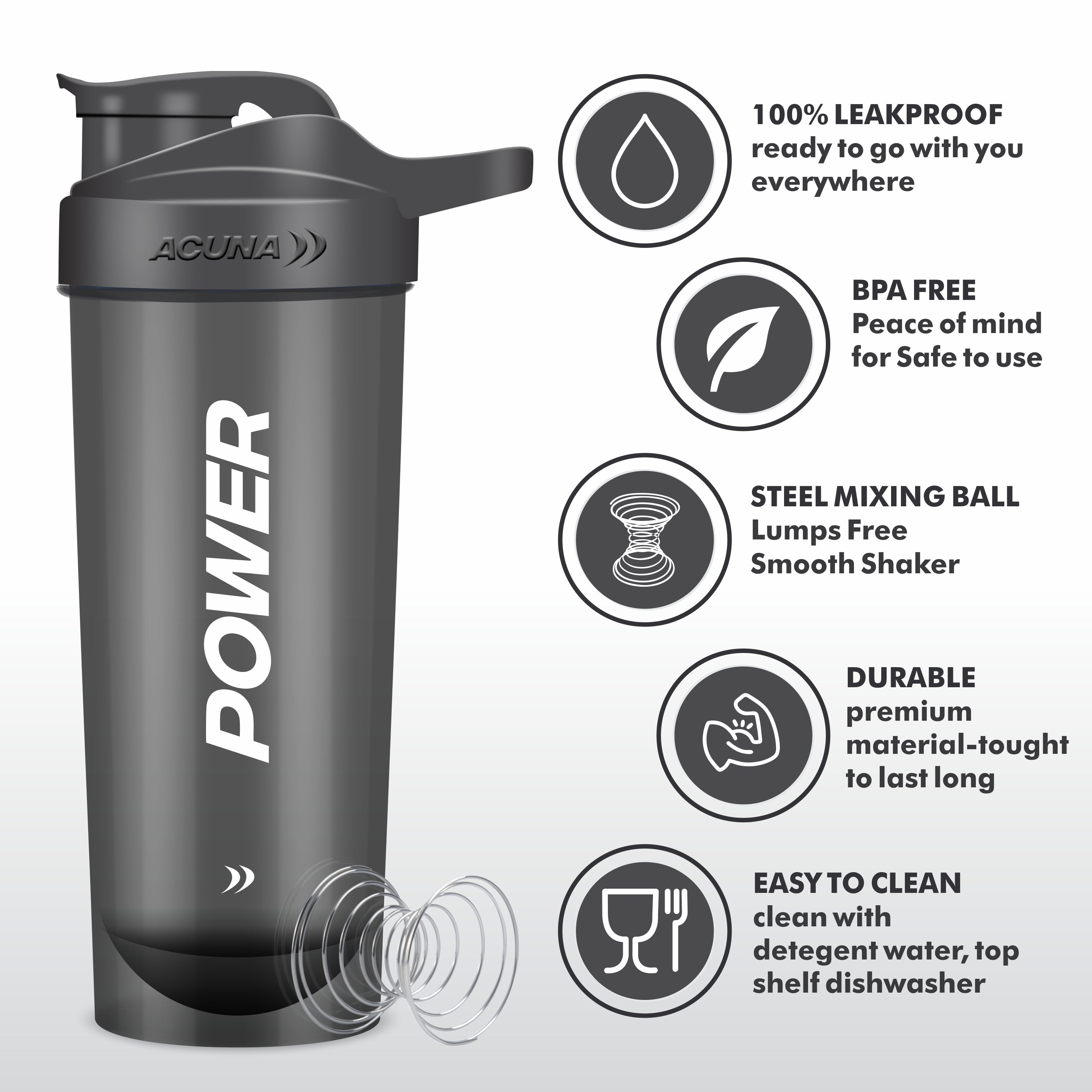 Classic Power Protein Shaker Bottle